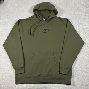 Dux Waterfowl Co Hoodie Mens 2XL Green Sweatshirt Outdoor Hunting Work